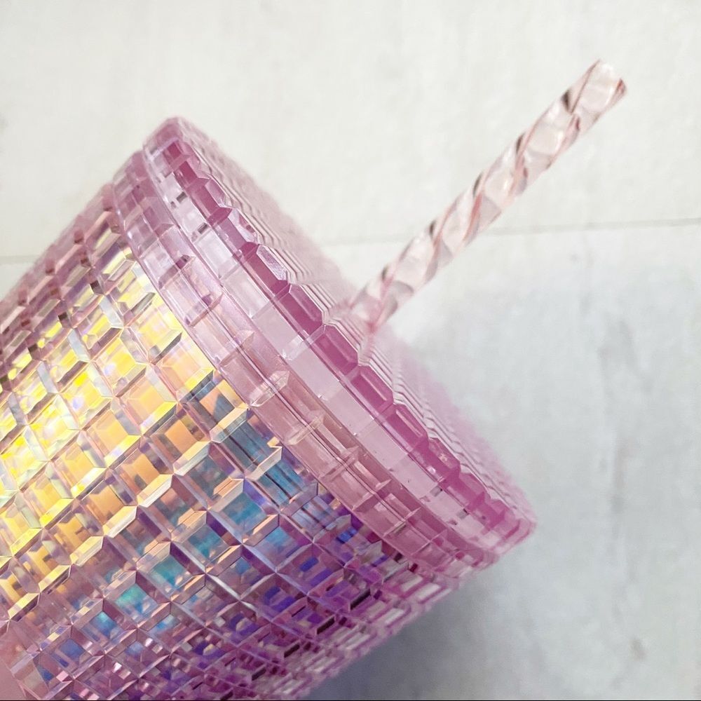 Starbucks 2020 Pink Disco Grid 24 oz L.E. Tumbler - Picture 3 of 5